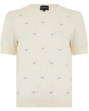 Emporio Armani Round-Neck Knitwear - Natural
