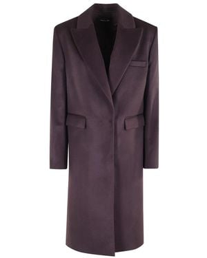 FEDERICA TOSI Single-Breasted Coats - Purple