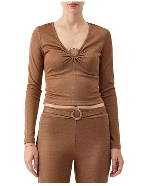 Just Cavalli Long Sleeve Tops - Bruin