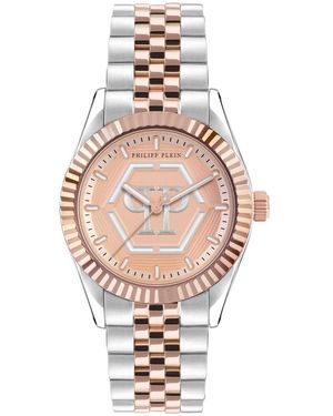 Philipp Plein Orologio date superlative argento/oro rosa