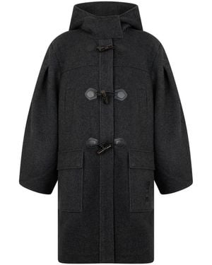 Ganni Single-Breasted Coats - Black