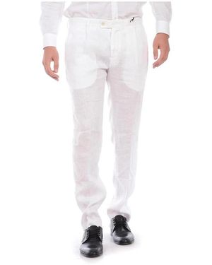Daniele Alessandrini Slim-Fit Trousers - White
