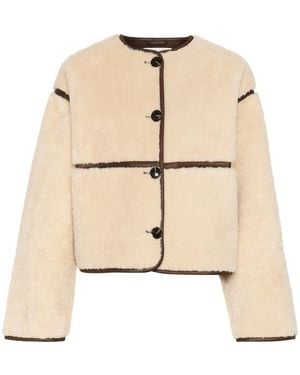Soaked In Luxury Faux Fur & Shearling Jackets - Neutro