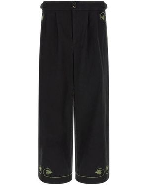 Bode Wide Trousers - Black