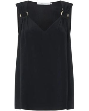 SIMONA CORSELLINI Sleeveless Tops - Black