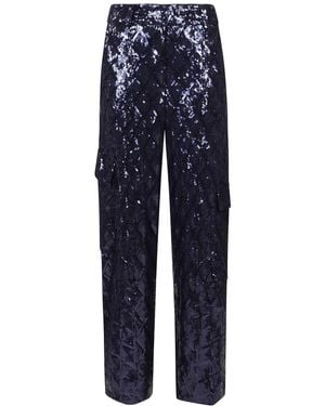 ROTATE BIRGER CHRISTENSEN Wide Pants - Blue