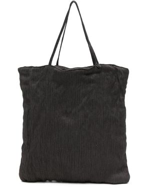 Alysi Tassen ,Bruin ,Crinkled Tote Bag - Zwart