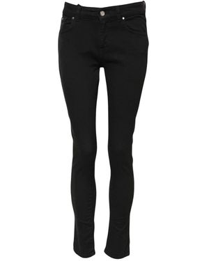 Dolce & Gabbana Zwarte Skinny Mid Waist Denim Jeans