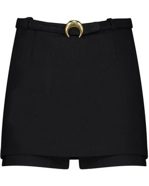 Marine Serre Short Skirts - Negro