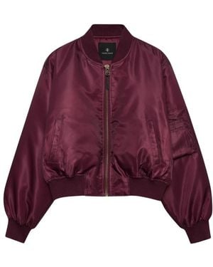 Anine Bing Bomber Jackets - Morado