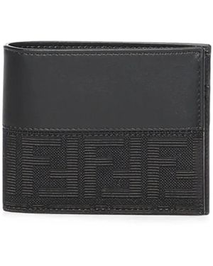 Fendi Bi-Fold Münzbörse - Schwarz