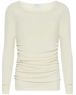 Marella Long Sleeve Tops - Bianco