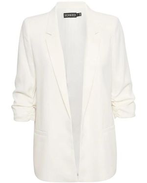Soaked In Luxury Blazers - Blanco