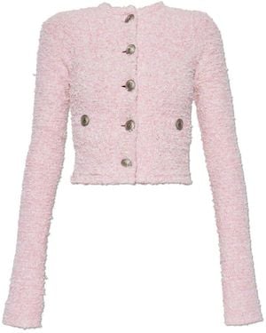 Balenciaga Tweed Jackets - Pink