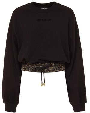 Roberto Cavalli Hoodies & Sweatvesten ,Groen ,Truien - Zwart