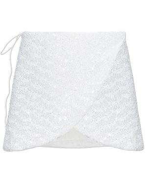 Oséree Badmode ,Wit ,Pailletten Paillettes Rok
