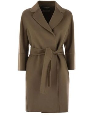 Max Mara Belted Coats - Marrón