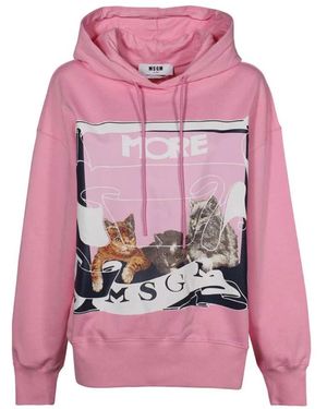 MSGM Hoodies - Pink