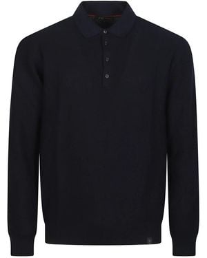 Fay Truien & Vesten ,Blauw ,Polo Neck Trui