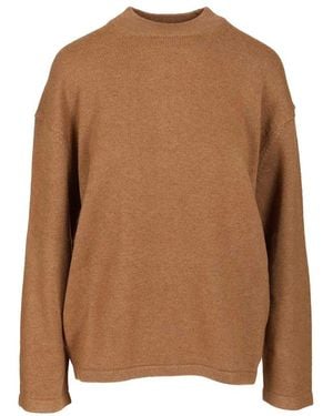 Max Mara Round-Neck Knitwear - Brown