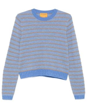 Guest In Residence Round-Neck Knitwear - Bleu