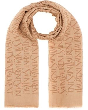 Saint Laurent Scarves - Natural