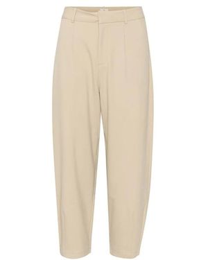 Kaffe Tapered Trousers - Natural