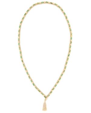 Alanui Accessoires ,Veelkleurig ,Handgemaakte Kralenketting Met Kwastje - Metallic