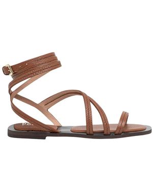 Pollini Flat Sandals - Marron