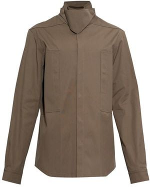Rick Owens Overhemden ,Bruin ,Katoen Overshirt