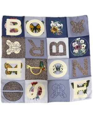 Borbonese Silky Scarves - Azul