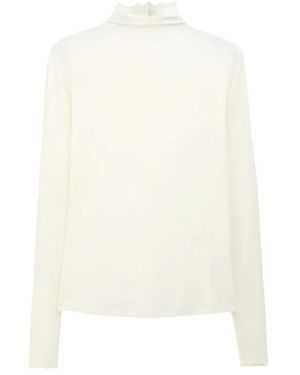 Filippa K Sheer Wool Mock Top - Wit