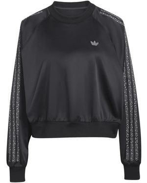 adidas Pearl Jacquard Sweatshirt - Schwarz