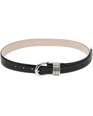 DEHANCHE Accessoires ,Zwart ,Leer Hollyhock Riem