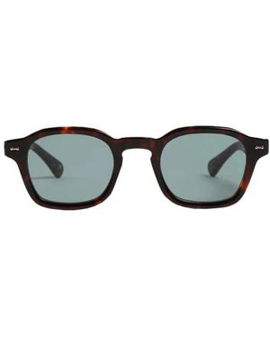 PETER AND MAY Accessoires ,Bruin ,S98 Hero Zonnebril - Zwart