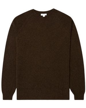 Sunspel Round-Neck Knitwear - Marrone