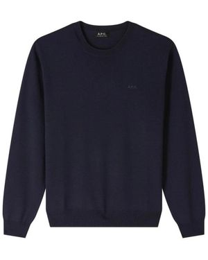 A.P.C. Round-Neck Knitwear - Azul