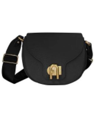 Furla Schwarze Umhängetasche Mit Umschlag