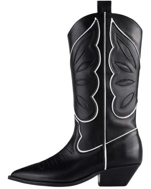 L37 Cowboy Stiefel - Schwarz