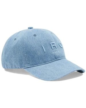 IRO Denim Six-Insert Schirmmütze Mit Verstellbarem Rand - Blau