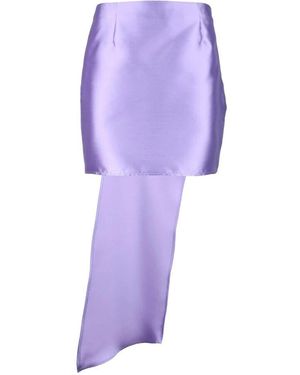 SIMONA CORSELLINI Eleganter Polyester Gonna Rock - Lila