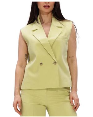 Modström Jassen ,Groen ,Leer Galemd Vest