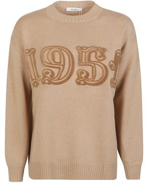 Max Mara Round-Neck Knitwear - Neutro