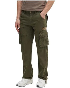 Alpha Industries Tapered Broeken - Groen