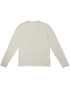 Officine Generale Long Sleeve T-Shirts - White