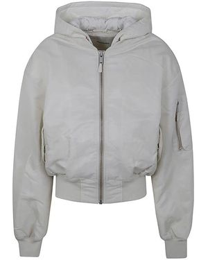 Entire studios Stylische hooded bomberjacke - Grau