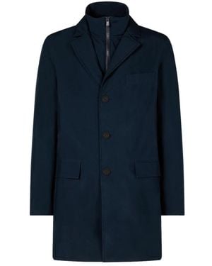 Save The Duck Single-Breasted Coats - Azul