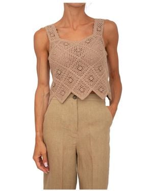Marella Maglia Canottiera Top - Bruin