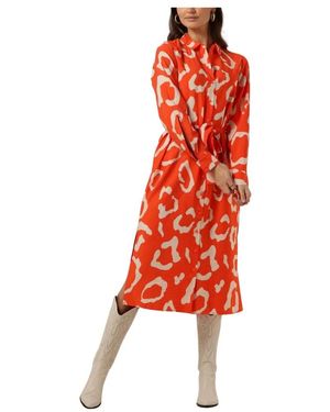 Object Jacira Tilda Hemdkleid Koralle - Rot