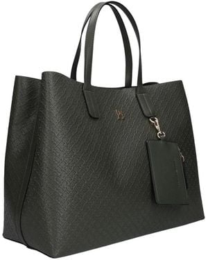 Tommy Hilfiger Tassen ,Groen ,Icon Satchel Mono - Zwart